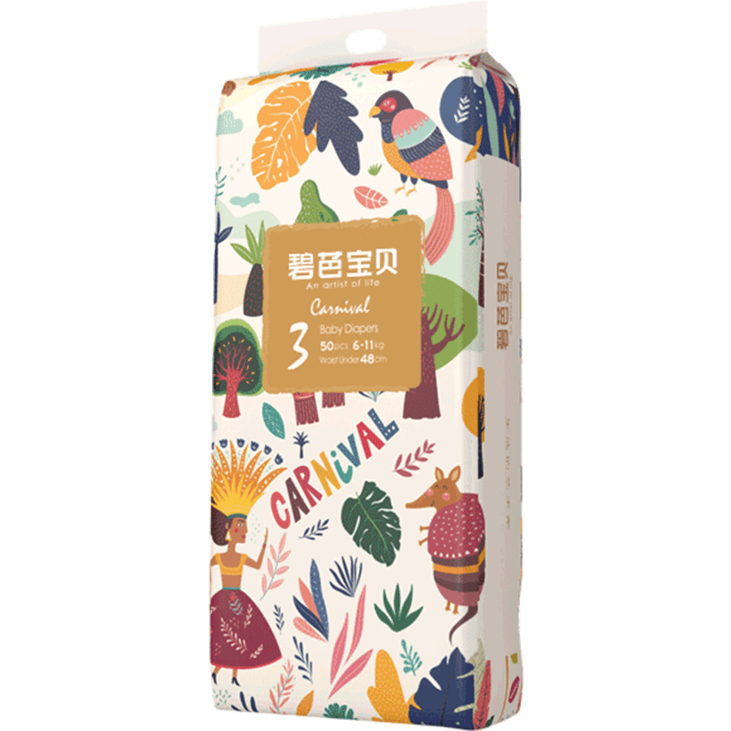 碧芭宝贝Beaba丛林狂想曲纸尿裤M码50片(6-11kg)价格走势|婴童纸尿裤商品历史价格查询