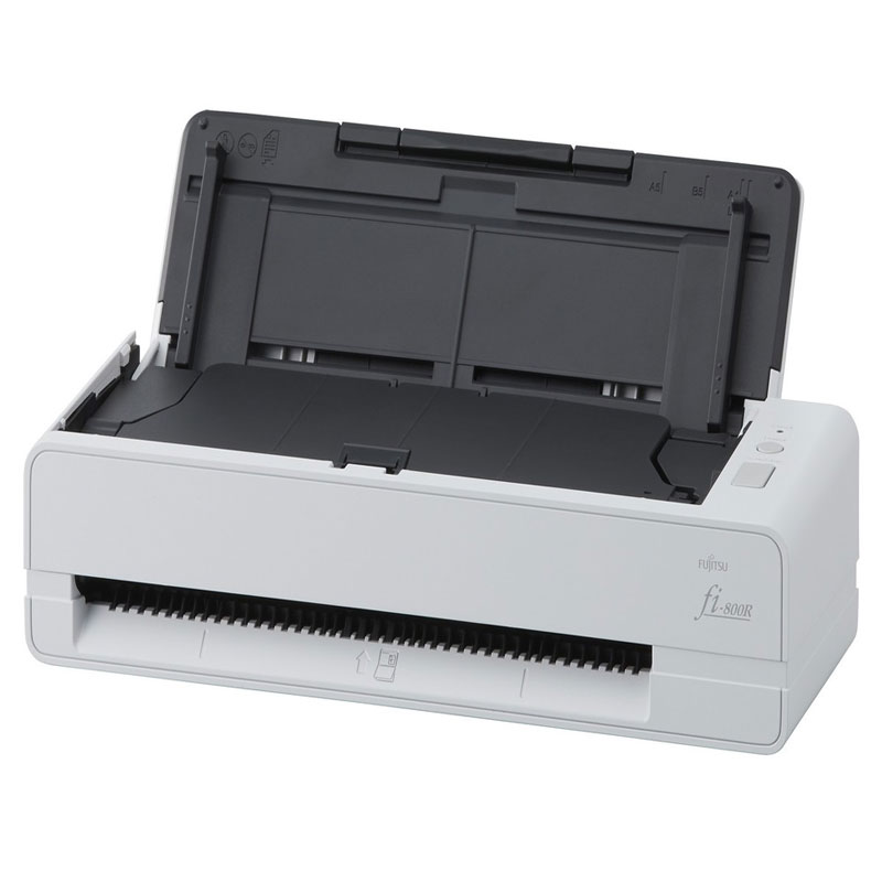 富士通（Fujitsu）fi-800R扫描仪A4高速双面高清彩色批量馈纸式滚筒式U型双通道护照身份证