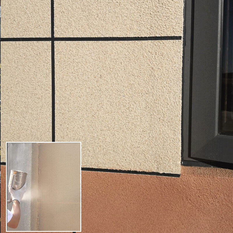 施韵令石漆别墅外墙漆多彩漆水包砂仿石漆石头漆多彩涂料真石漆 彩色