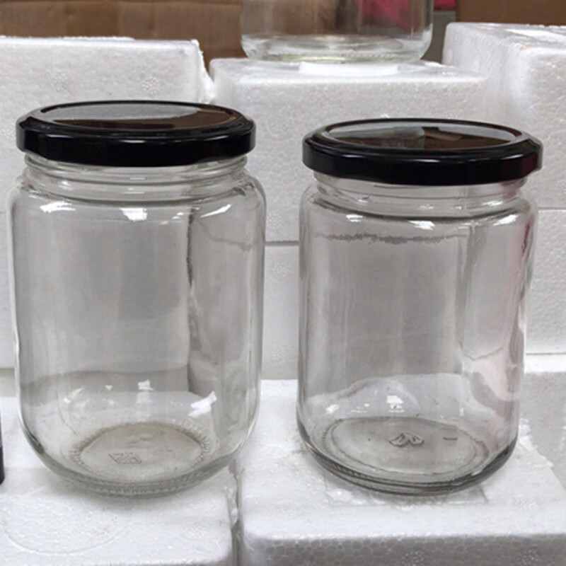 润华年自制黄桃罐头瓶西红柿酱瓶耐高温可蒸煮储物手工玻璃瓶密封罐