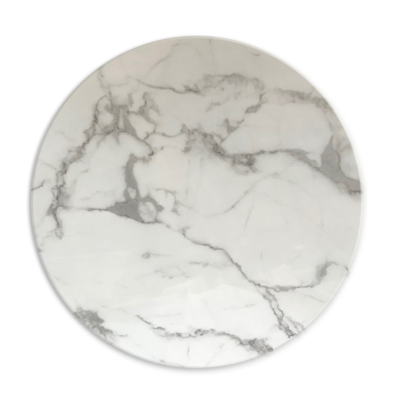 元良餐桌转盘家庭用大理石 岩板餐桌圆桌转盘家用台大理石圆盘底座饭桌旋转转台桌面圆台转盘 大理石直径70CM 配转芯留言花纹 官方标配