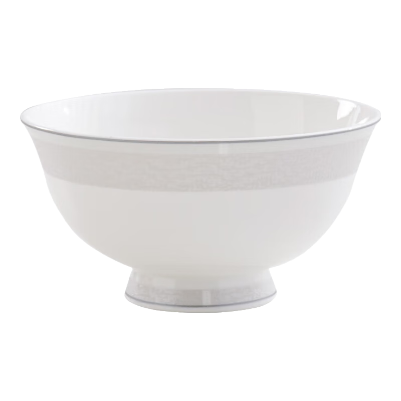 品聚德（PURJADE）輕奢骨瓷餐具DIY碗盤(pán)碟勺套裝家用米飯碗湯碗深菜盤(pán)湯盆可洗碗機 8英寸三角碗