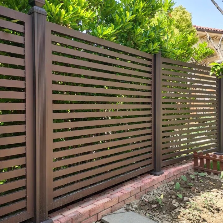 铝艺护栏别墅院子围墙铝合金围栏户外小区防护栏花园栏杆隔离 款式一