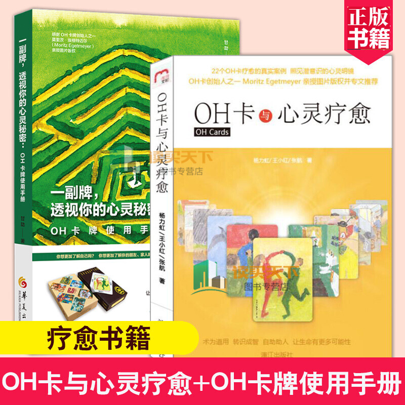 两位导师教你玩转OH卡:OH卡与心灵疗愈 + OH卡牌使用手册杨力虹 甘劼 卡牌教程课程使用说明书正版书籍 欧卡oh 心理学Y