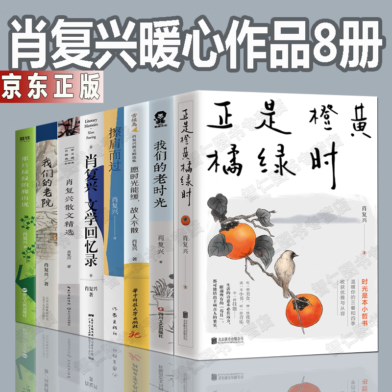 肖复兴文学作品集8册正是橙黄橘绿时 愿时光能缓,故人不散 文学回忆录