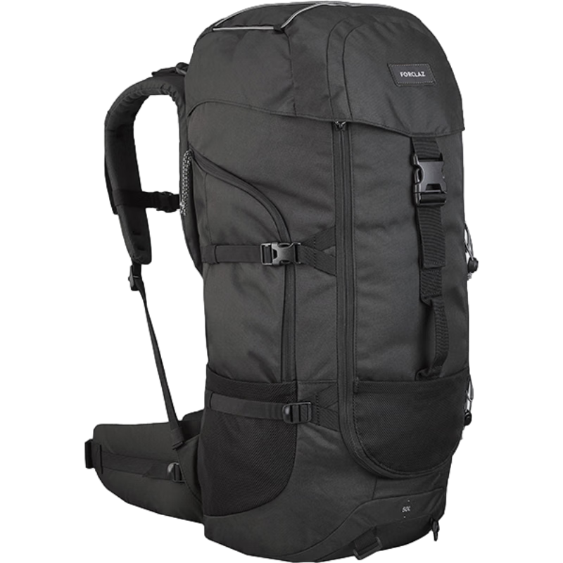 DECATHLON 迪卡侬 露营徒步登山包曜石黑 4494178 50L