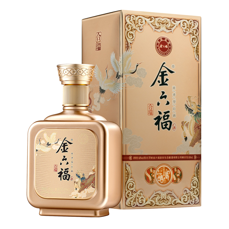 金六福 合瑞 50度 500ml*6 整箱装 浓香型白酒【中秋送礼】