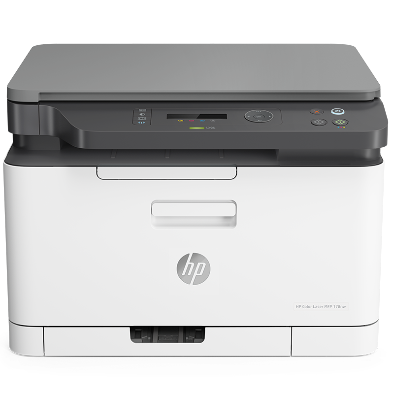 惠普（HP） 彩色激光A4打印复印扫描一体机 178nw标配36984415425
