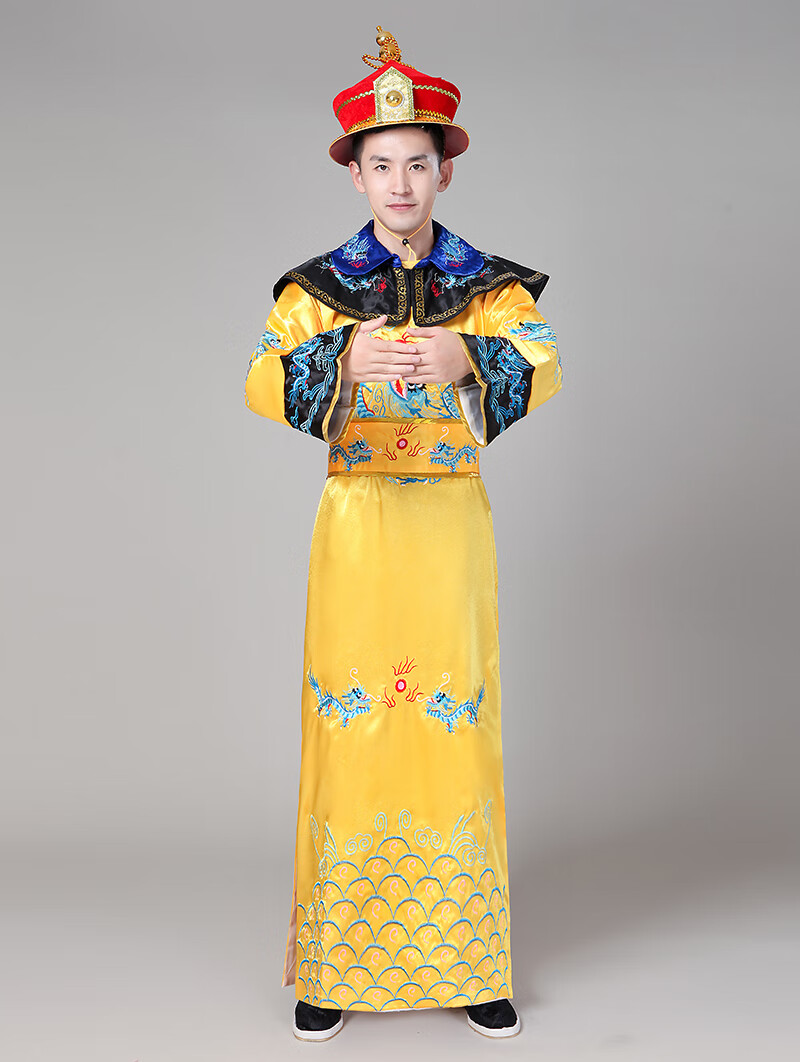 菲奢兰皇上衣服清朝皇帝龙袍古装男士成人太子刺绣演出服甄嬛传皇上