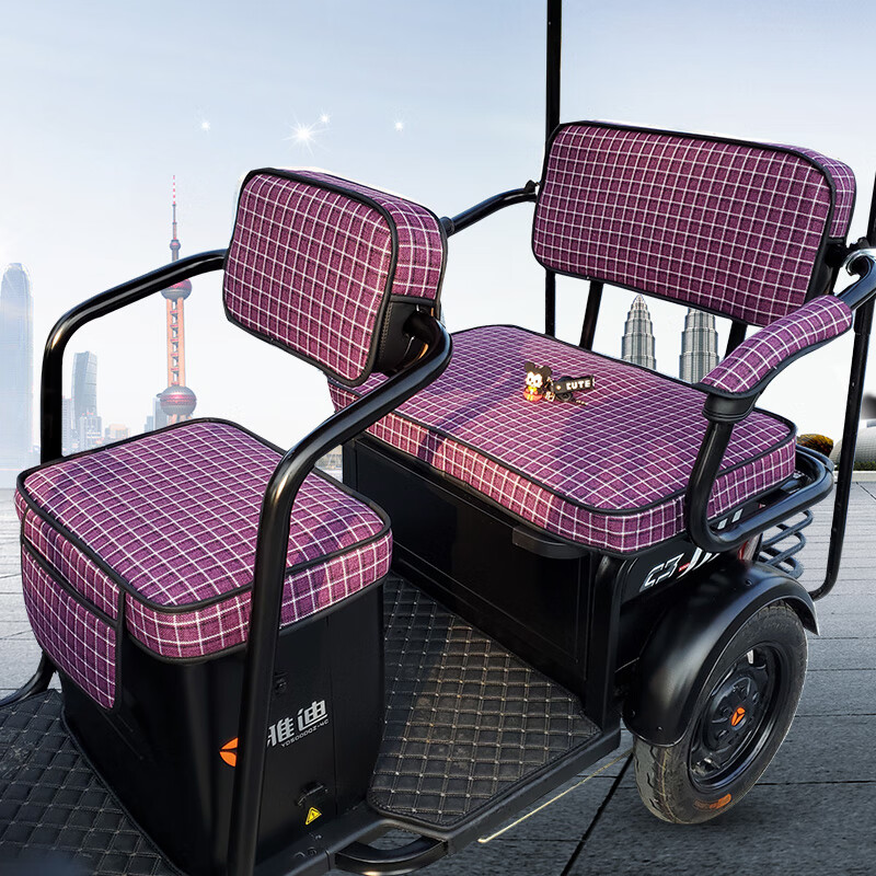 曼影(manying)适用于雅迪c2c3c4c5c6c9c11c20小海鸥三轮车用座套加厚