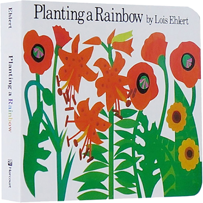 英文原版 Planting a Rainbow 播种彩虹 纸板书 吴敏兰书单 名家Lois Ehlert 儿童启蒙故事绘本