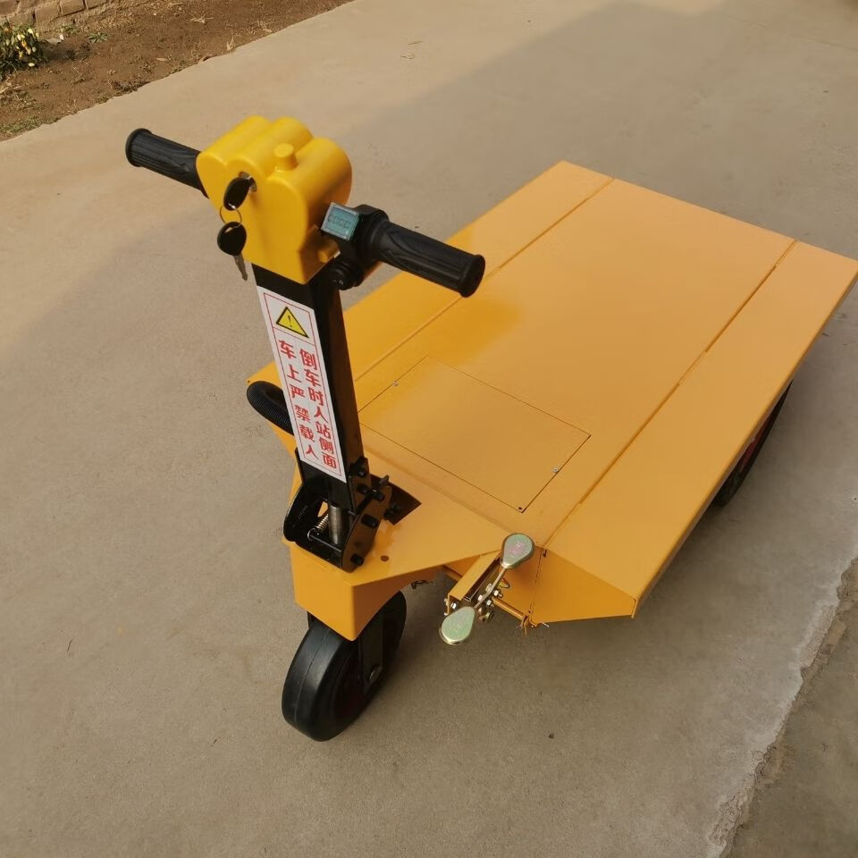 电动平板车拉砖车运输车厂家直销工地搬砖石材工程用车搬运车载重 yr