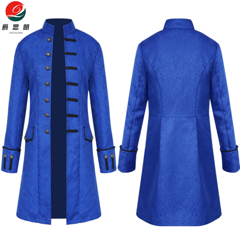 爵思朗万圣节欧式宫廷王子装复古燕尾中世纪哥特式cos演出服装男款 15