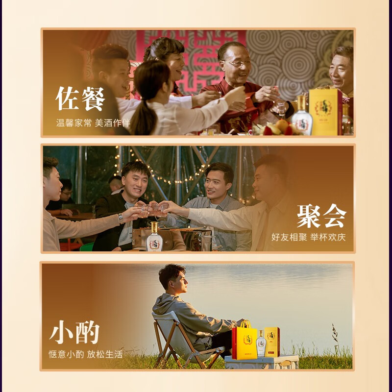 劲牌毛铺苦荞酒金荞陈酿荞香型42度 500ml礼盒装配制酒 42度 500mL 2瓶