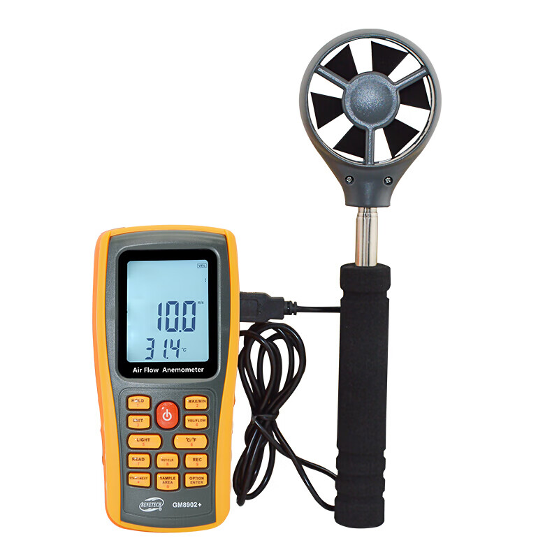 谋福 数字风速测量仪 gm8902 (风速风温风量 数据记录)