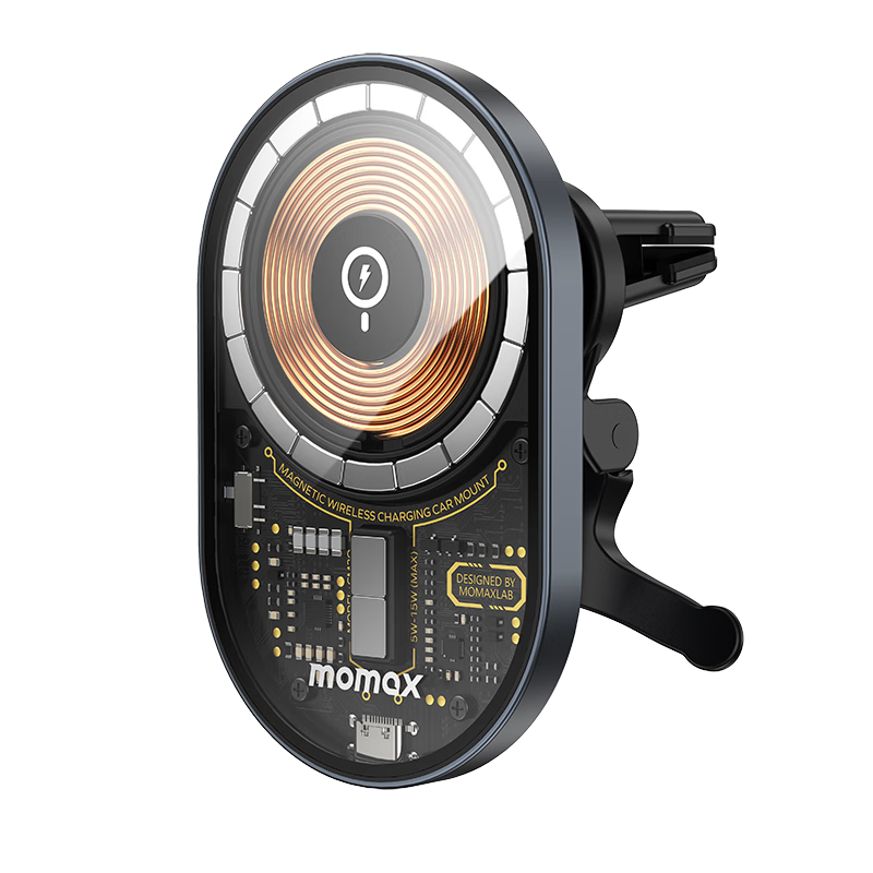 摩米士MagSafe磁吸车载手机支架车载无线充电器15W快充出风口强磁支架