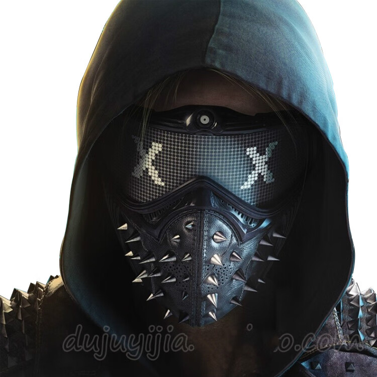 灏吉鹿watch dogs2游戏周边面具看门狗2cosplay扳手面罩pvc万圣节演出
