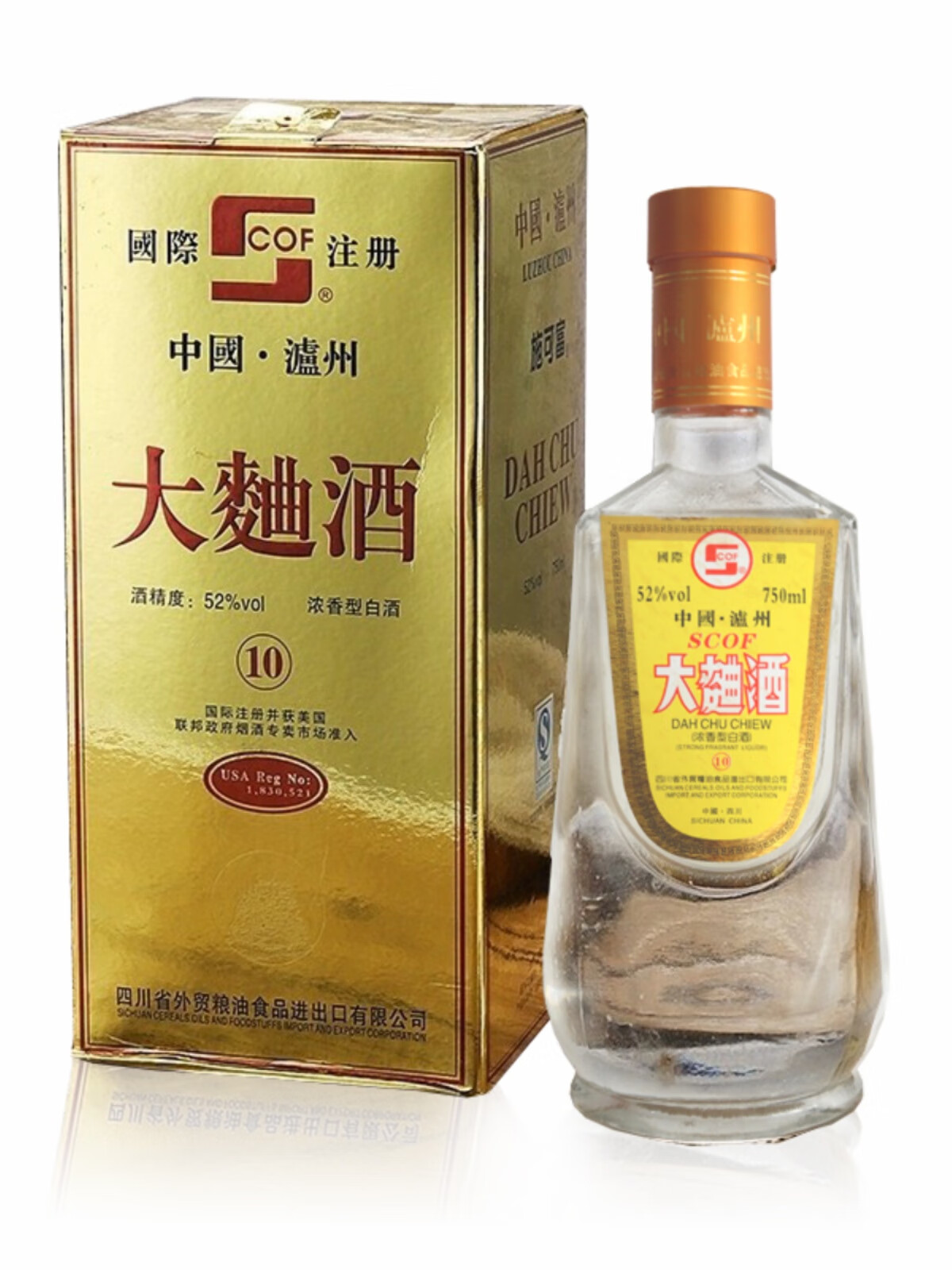 2010年泸州施可富大曲酒52度750ml单瓶老酒浓香型粮食酒口粮白酒