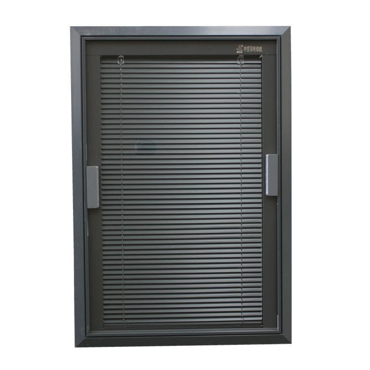 百叶窗铝合金磁控遮光窗帘升降铝合金单玻内置中空百叶 多种颜色可选