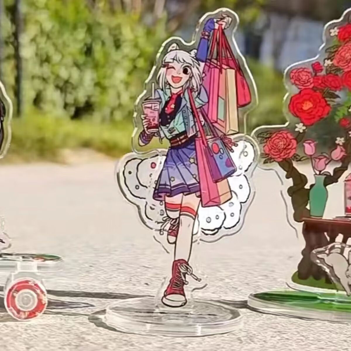 oqb非人哉x牧场能量联名周边九月烈烈哪吒玉兔立牌桌面摆件 非人哉