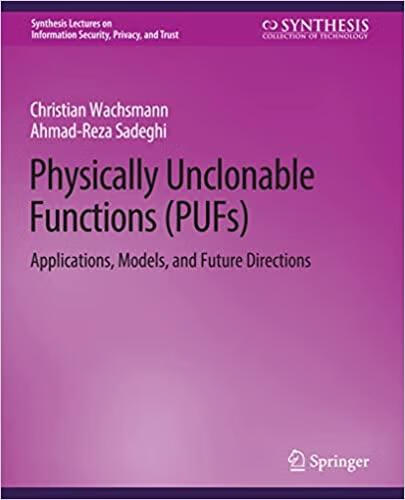 预订 physically unclonable functions (pufs)