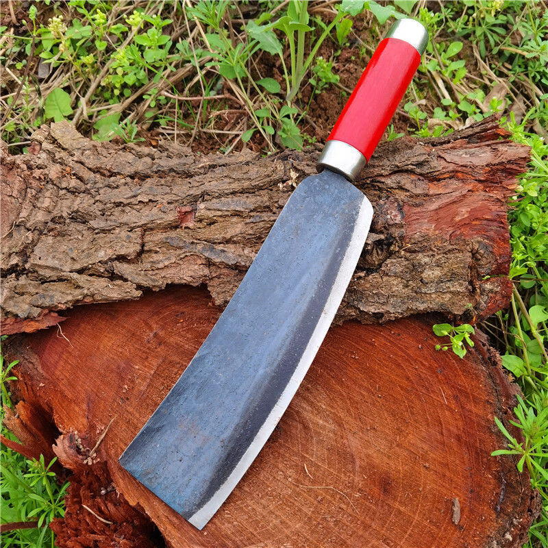 砍柴刀大号纯手工锻打柴刀大号农用柴刀碳钢户外开路树竹多功能刀-浩