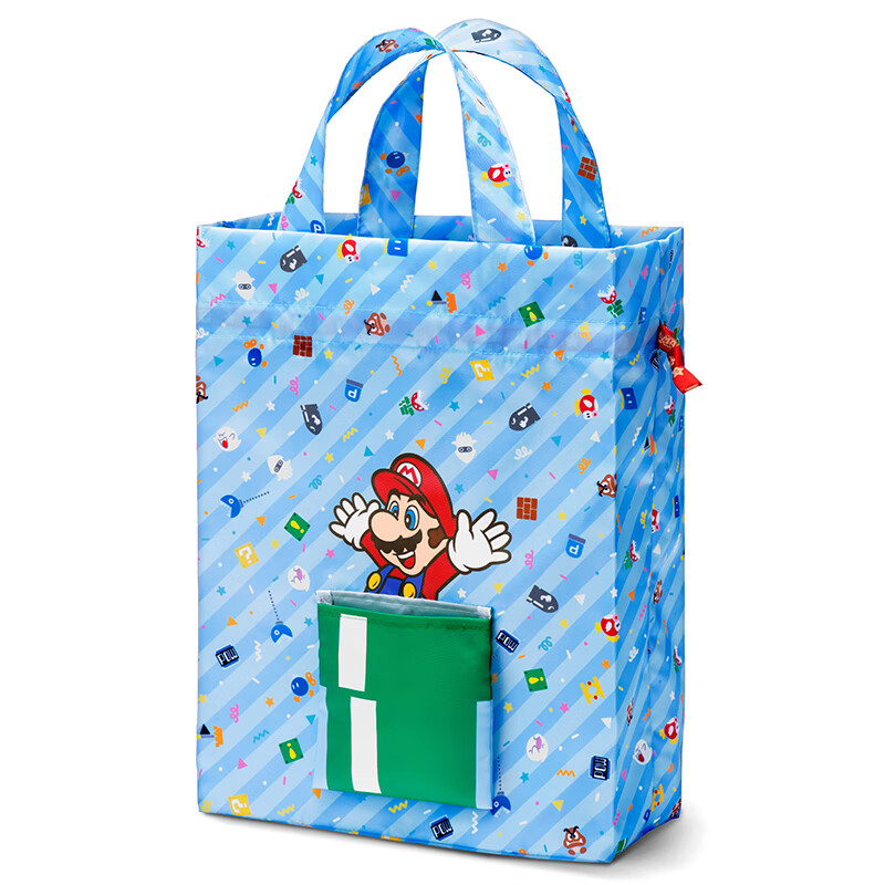 任天堂 Nintendo  超级马力欧家庭&派对系列 中号（马力欧）折叠购物袋