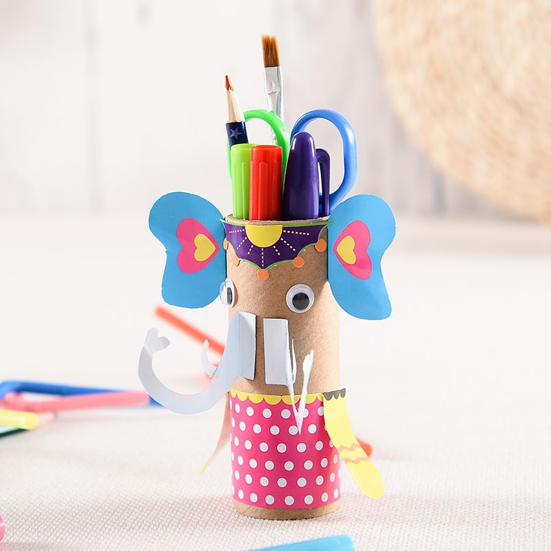 幼儿园宝宝自制diy美劳作品 大象款