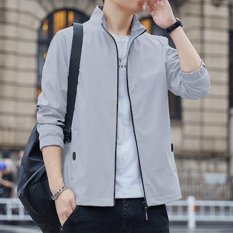 思慕登32岁男士外套男春秋款2023年新款青年立领夹克春季休闲百搭