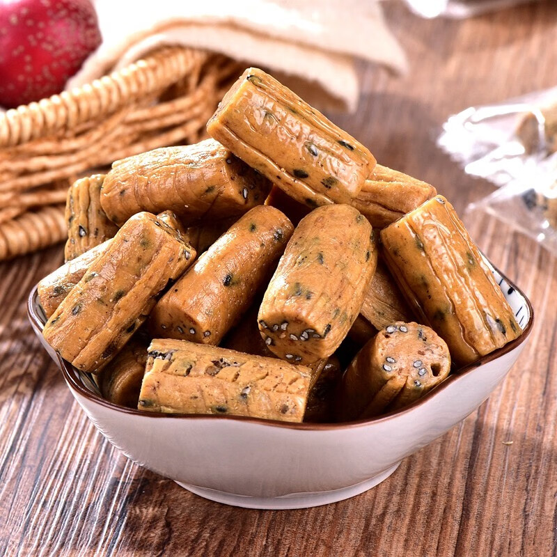 老姜糖块芝麻麦芽糖辣味糖果零食姜粒糖 芝麻老姜糖(独立包装)100g