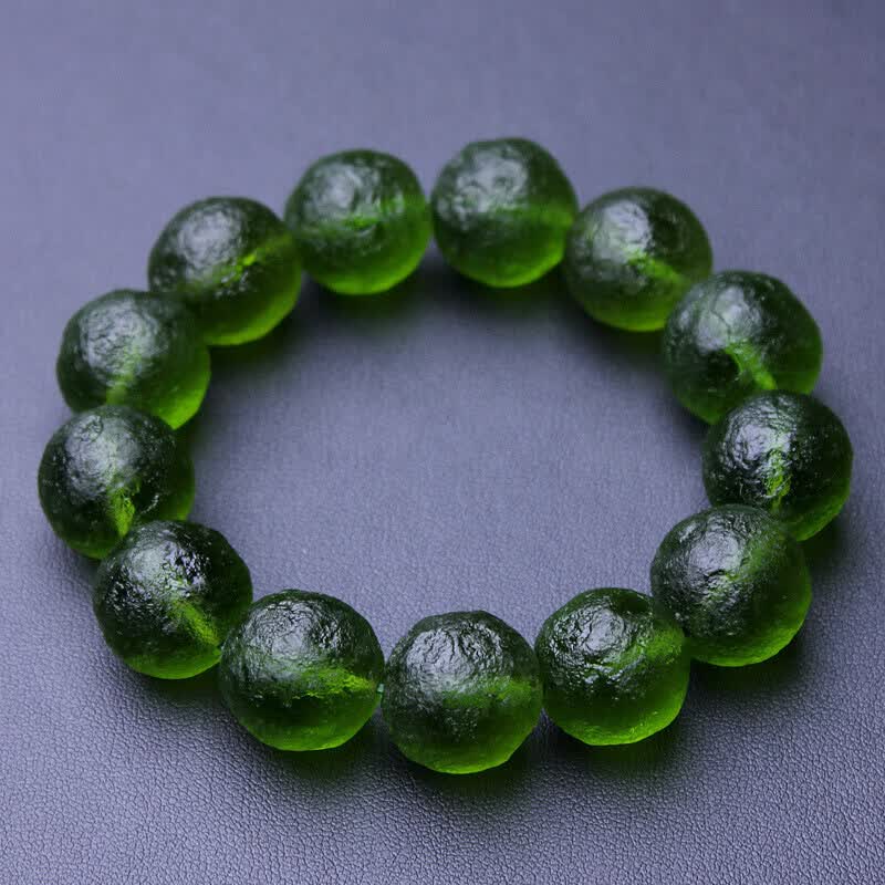 原石随形捷克陨石手链手串 消除忧郁症可聚财男女陨石 收藏级 天然