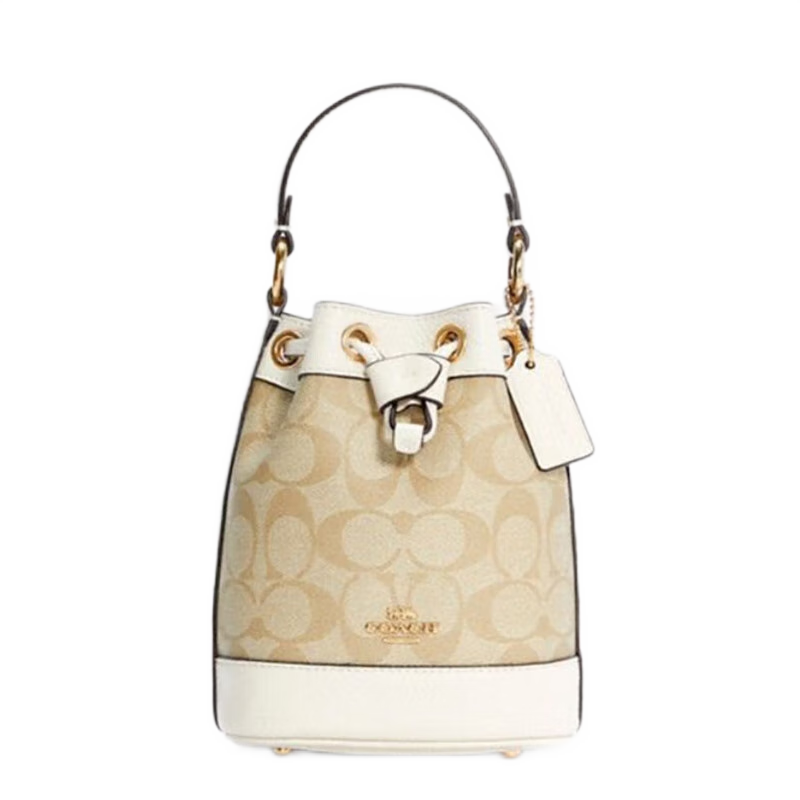 618plus会员：COACH 蔻驰【品牌直供】女士Dempsey系列小号单肩水桶包C5121IMDQC