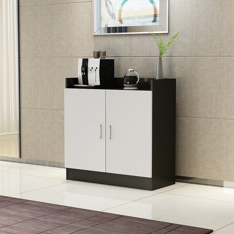 咖啡机柜子办公室茶水柜可放纯净水水桶茶水台公司茶水间欧式餐边柜