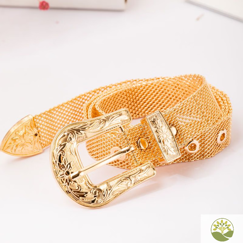 矢向防身钢鞭腰带女士皮带不锈钢时尚潮流金属百搭青年加长户外裤学生