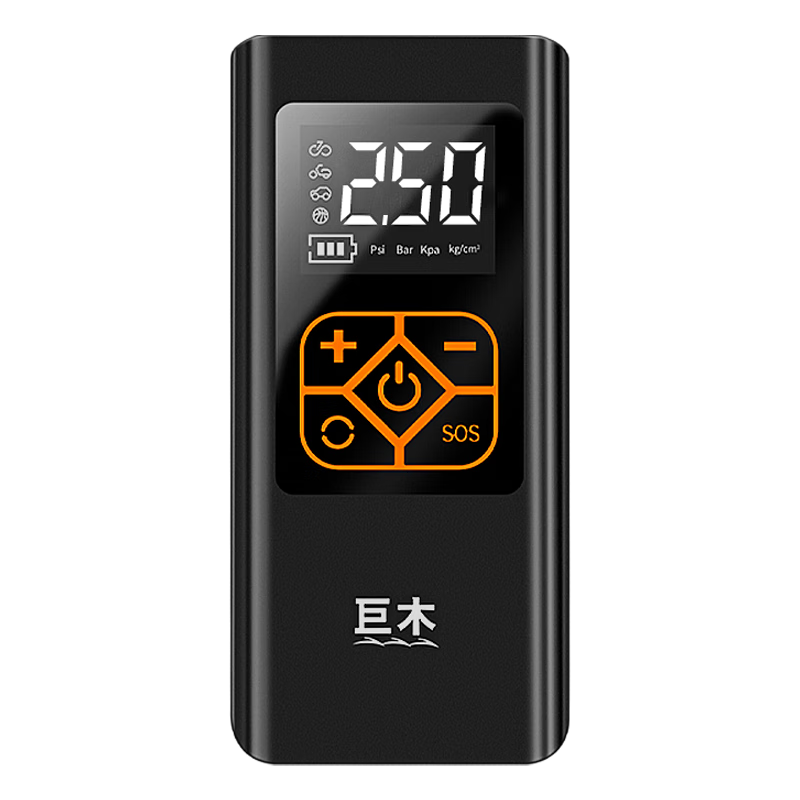 巨木無(wú)線(xiàn)充氣泵車(chē)載打氣泵汽車(chē)充氣寶智能數顯充氣泵便攜式輪胎打氣筒 無(wú)線(xiàn)充氣泵【USB充電】家車(chē)兩用