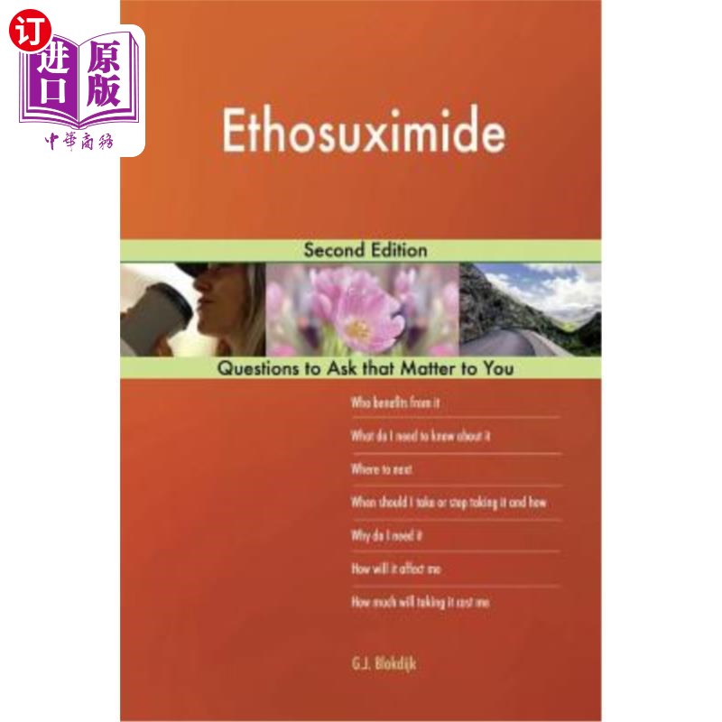 海外直订医药图书ethosuximide; second edition 乙琥胺;第二版