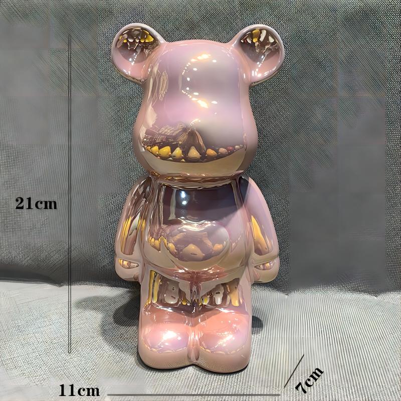 乔伊布依暴力熊摆件客厅轻奢电视柜酒柜玄关装饰品卡通存钱罐新家乔迁