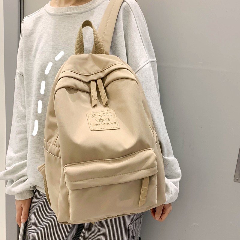 荟成 品牌日系书包女初中生韩版高中女生双肩包简约纯ins风中学生学院