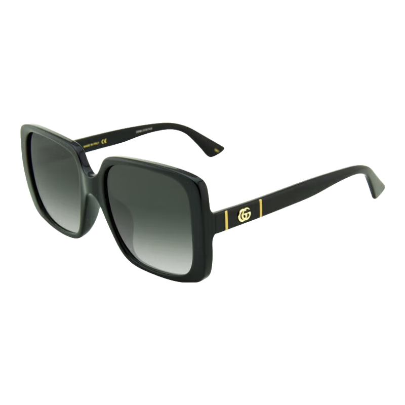 古馳（GUCCI）墨鏡女士時(shí)尚經(jīng)典大框太陽(yáng)眼鏡方框防曬素顏GG0632SA 001 56 