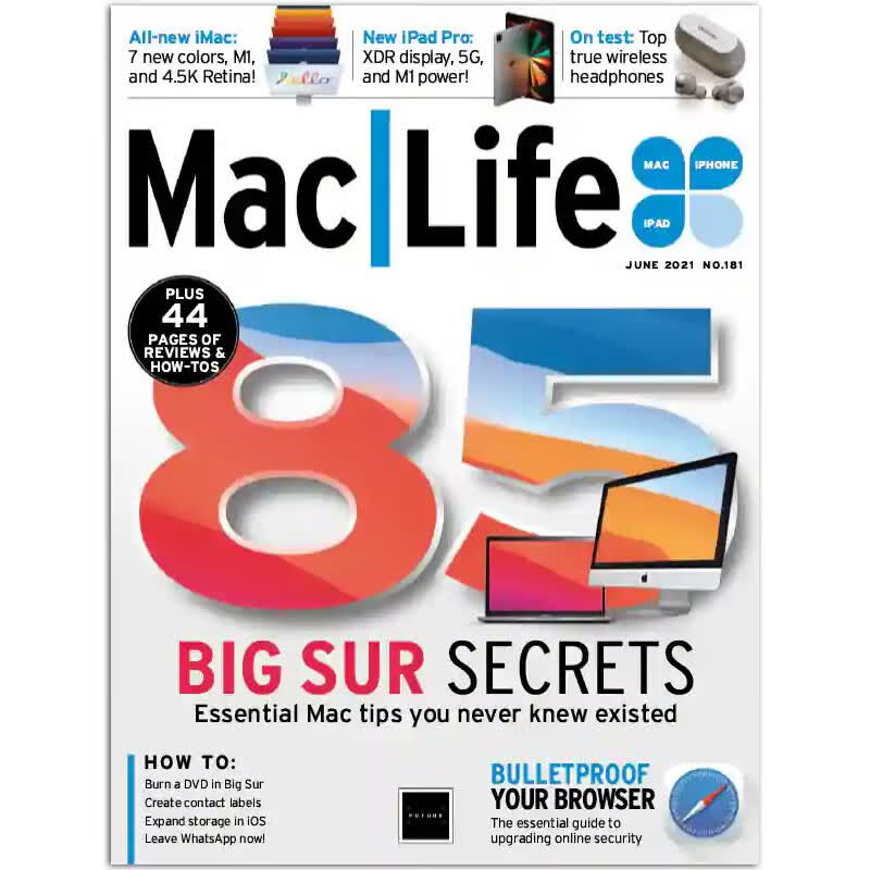 Mac Life 苹果生活电子科技杂志 2023/2021/22年单期可选 美国电子产品杂志 2021年6月刊