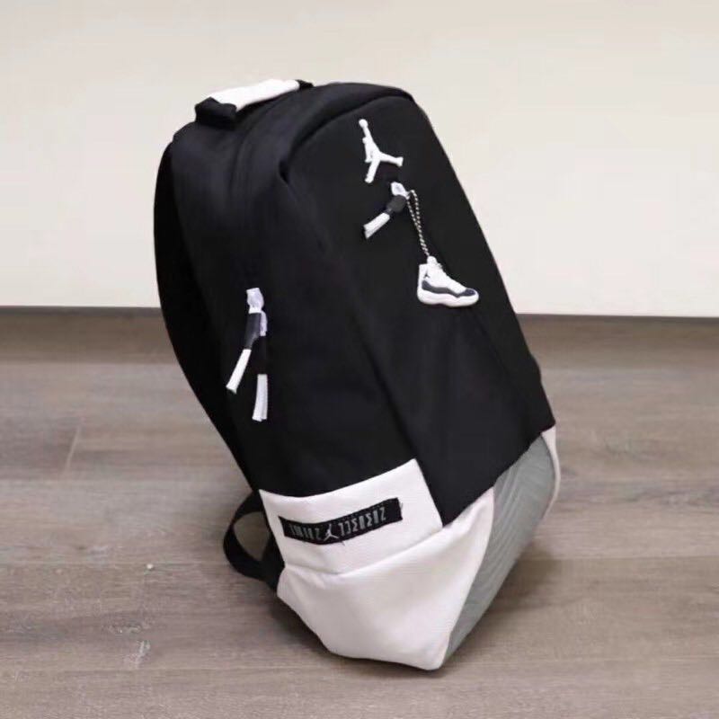 【腾讯体育】aj11书包双肩背包包男运动篮·球背包aj康扣高中学生书包