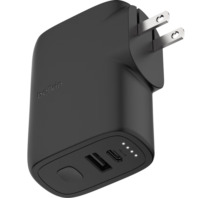 ������BELKIN���������籦����һ25WPD���USB-A+Type-C˫��PD3.0/PPS˫Э������5000������Я��籦 ��ɫ���Ͷ��ת����ͷ��