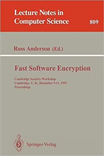 预订 fast software encryption