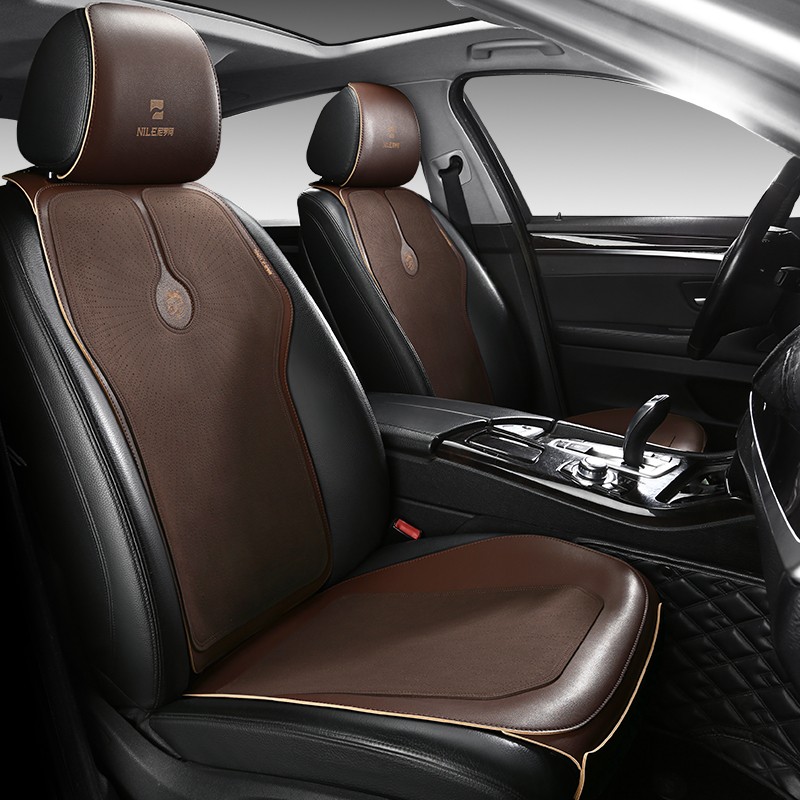 尼罗河汽车坐垫简约汽车座椅垫四季通用座套迈腾速腾凯美瑞雅阁思域卡罗拉朗逸奥迪宝来雷凌轩逸 棕色 凯迪拉克XT5 XT4 XT6 XTS ATSL