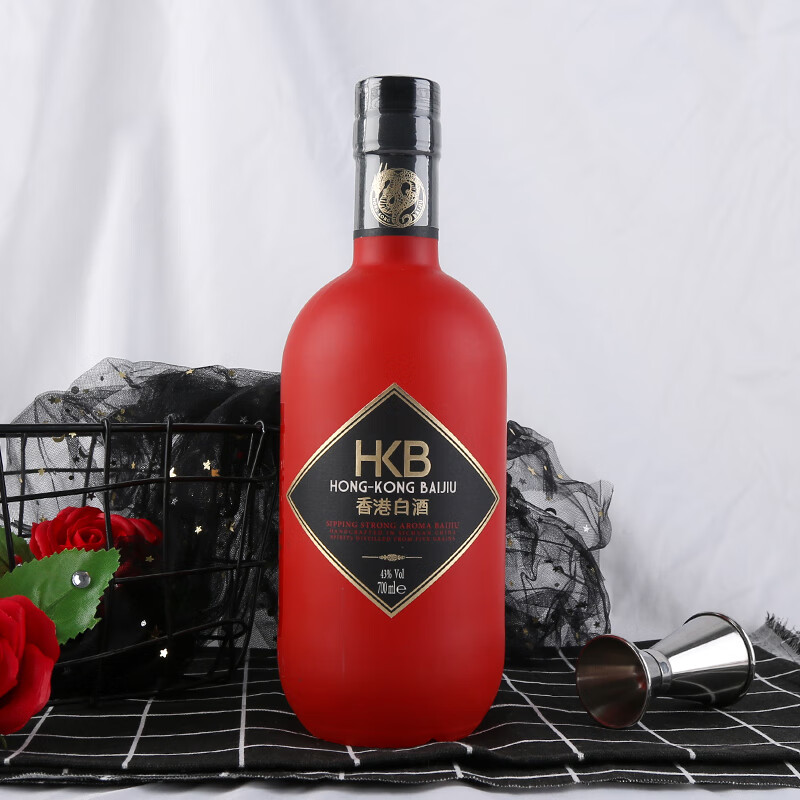 hkb香港白酒意大利进口白酒43度干邑桶陈酿时尚送礼单支装750ml