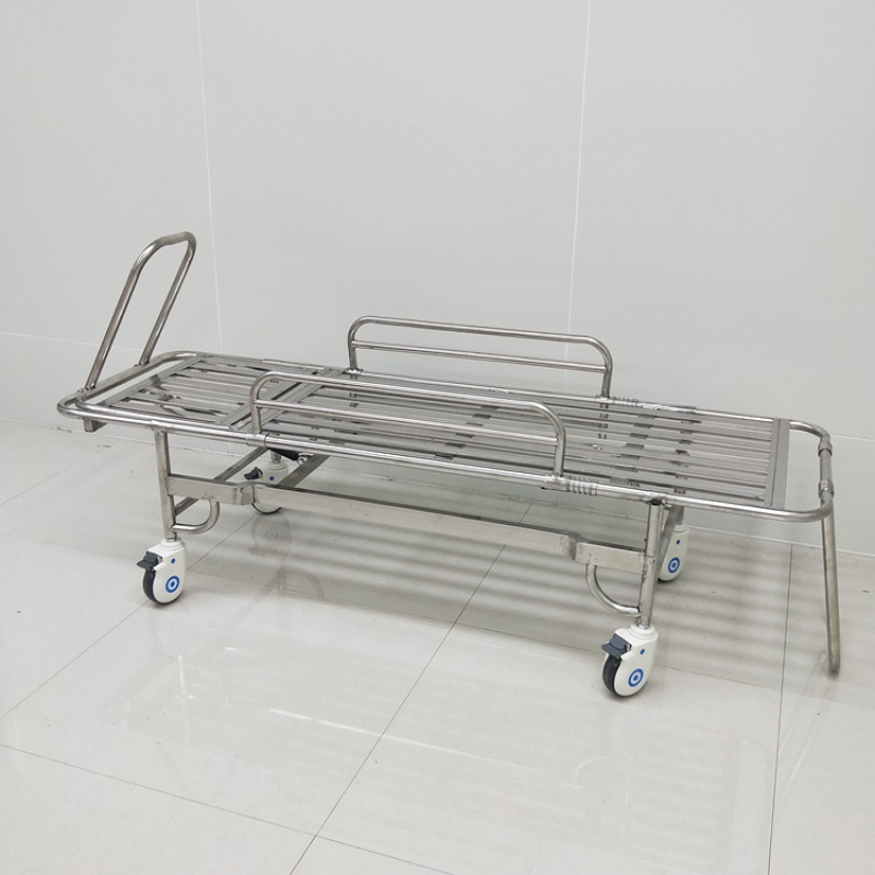 善易器械店 医院用shd-703不锈钢救护车用担架车病人抢救床四小轮担架