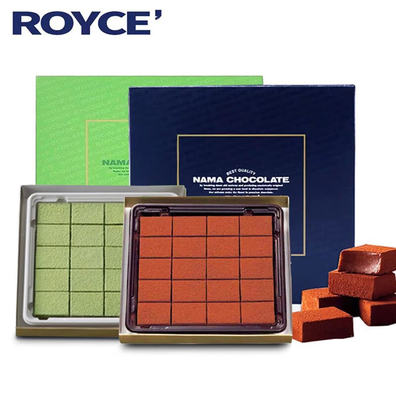 royce日本进口生巧克力北海道零食情人节送女友男友礼盒 原味 抹茶味