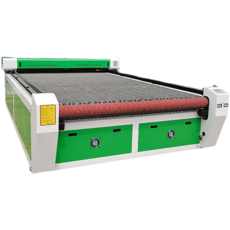 自动料沙发布料激光切割机 激光下料机 晚礼服装布料激光裁剪机 130w