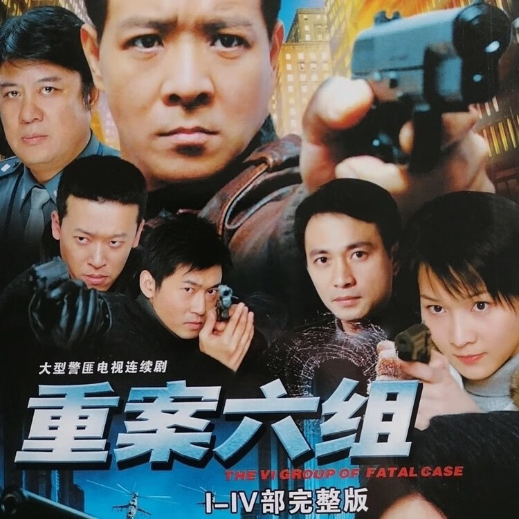 erilles电视剧【重案六组】1-4部dvd碟片李成儒丁志诚王挺8碟完整版