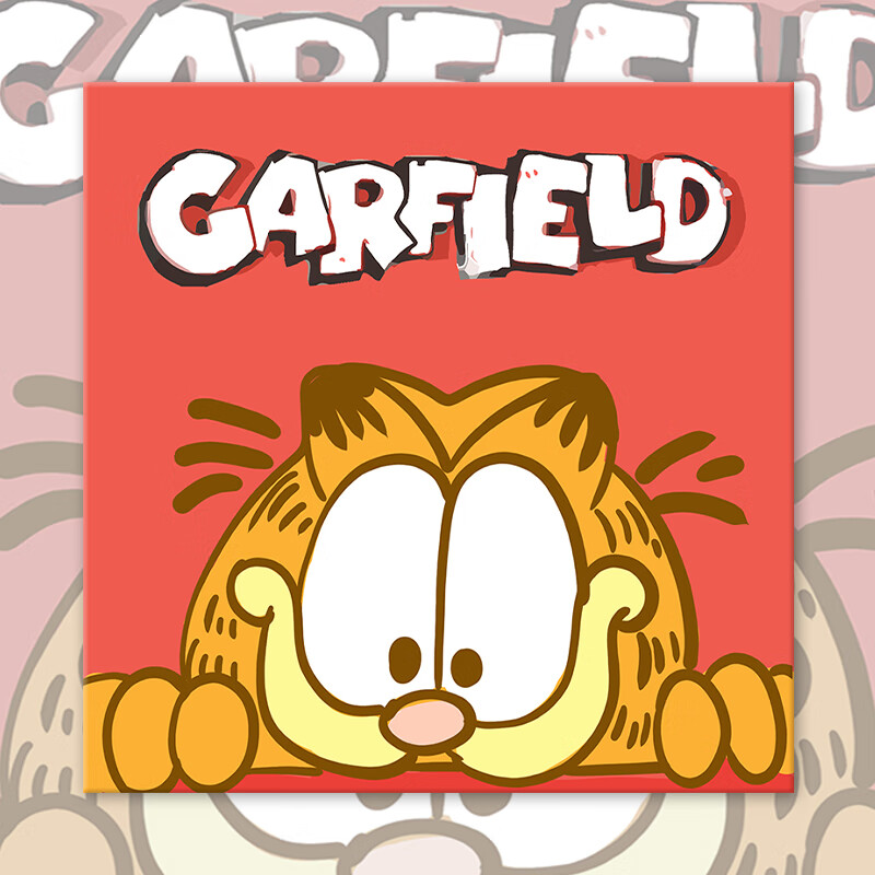 美岸新款数字油画diy卡通加菲猫填色自己手工填充丙烯颜料油彩装饰画